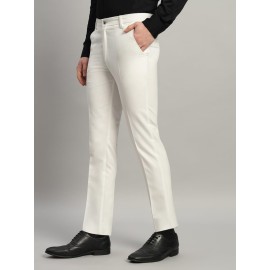 Men's White Formal Trousers