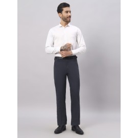 Abheri Men's Blue Formal Trouser