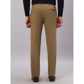 Abheri Men's Brown Formal Trouser