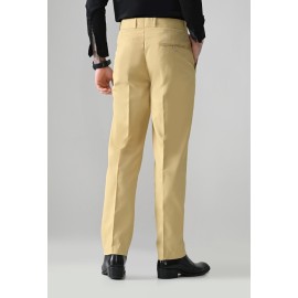 Abheri Men's Classic Camel Formal Trouser
