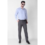 Abheri Men's Grey Fromal Trouser