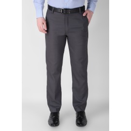 Abheri Men's Grey Fromal Trouser