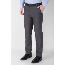 Abheri Men's Grey Fromal Trouser