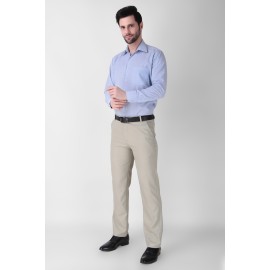 Abheri Men's Classic Light Green Formal Trouser