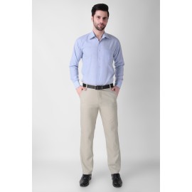 Abheri Men's Classic Light Green Formal Trouser