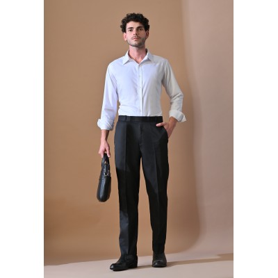 Almark Men's Slim Fit Black Pants