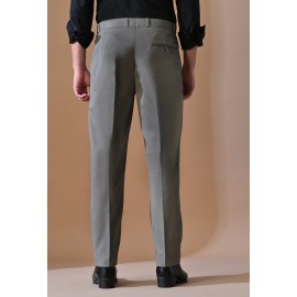 Almark Men's Slim Fit Elephant Grey Trouser