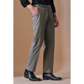 Almark Men's Slim Fit Elephant Grey Trouser