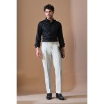 Almark Men's Slim Fit Light Grey Trouser