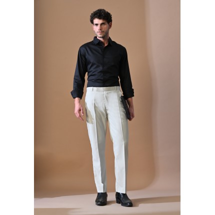 Almark Men's Slim Fit Light Grey Trouser