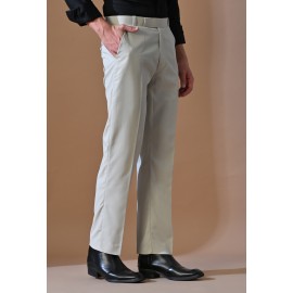 Almark Men's Slim Fit Light Grey Trouser