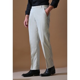 Almark Men's Slim Fit Light Grey Trouser