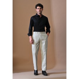 Almark Men's Slim Fit Light Grey Trouser