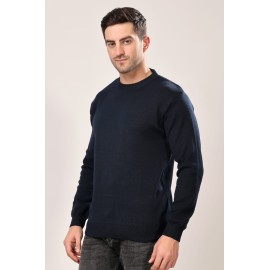 Almark Pullover Pure Cotton Blue Sweater