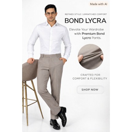 Verus Men's Classic Mouse Premium Bond Lycra Trouser