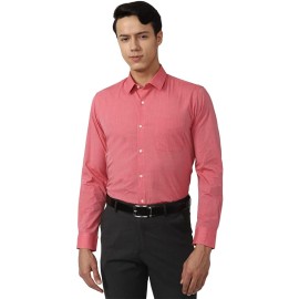 Verus Men's Blush Red Color Shirt