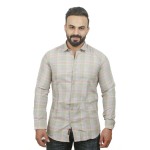 Verus Men's Casual Light Green Check Shirt