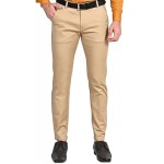 Men's Cream Formal Trousers