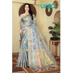 Banarasi Grey Silk Saree 