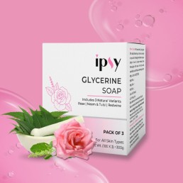 Ipsy Glycerine Soap Pack Of 3*100 gm.