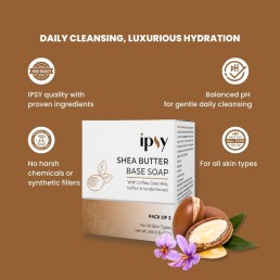 Ipsy Shea Butter Soap Pack Of 3*100 gm.