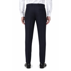 Almark Men's Classic Navy Blue Formal Trouser