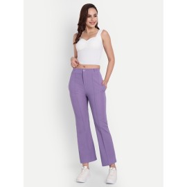 Ursa Women's Purple Pants Palazzos