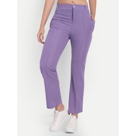 Ursa Women's Purple Pants Palazzos