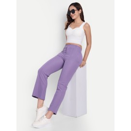 Ursa Women's Purple Pants Palazzos