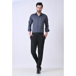 Verus Men's Satin Regular Fit Grey Formal Shirt