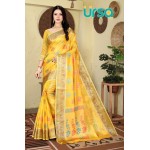 Banarasi Yellow Silk Saree 