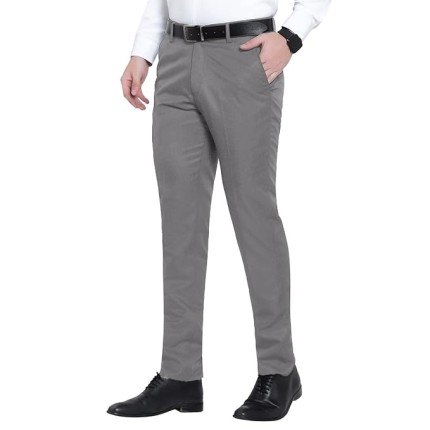 Verus Men's Cotton Grey Trouser
